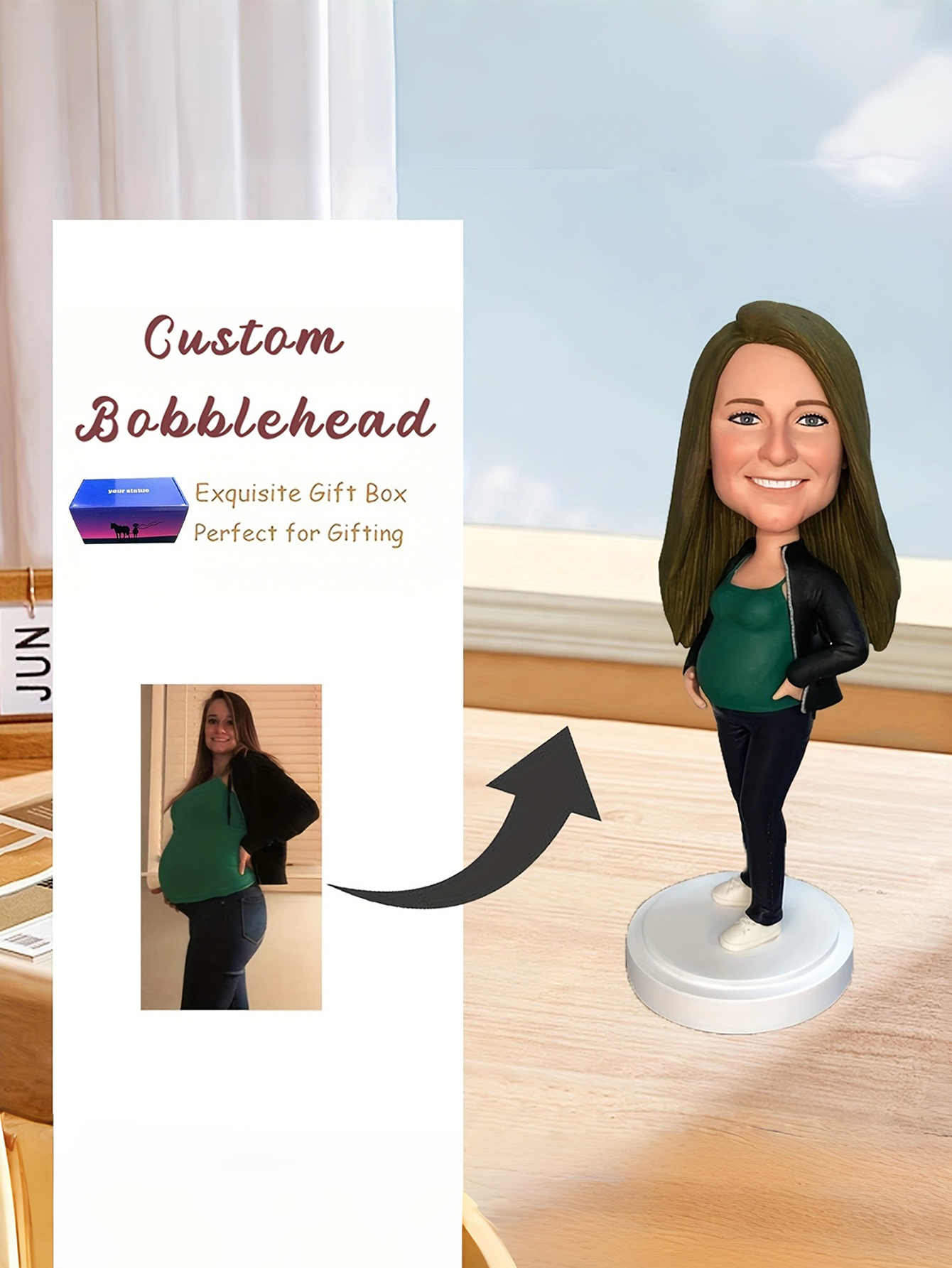 Custom Cartoon Pregnancy Bobblehead